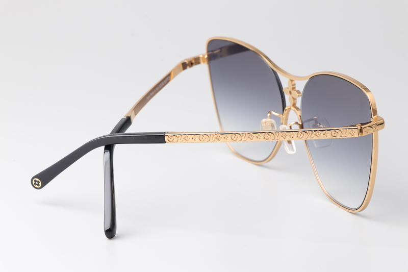 Z1871U Sunglasses Gold Gradient Gray