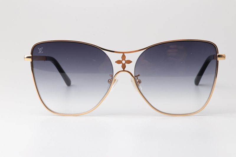 Z1871U Sunglasses Gold Gradient Gray