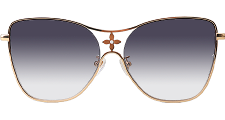 Z1871U Sunglasses Gold Gradient Gray Logo