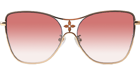 Z1871U Sunglasses Gold Gradient Pink