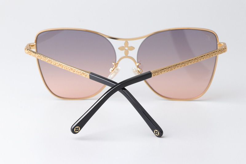 Z1871U Sunglasses Gold Gradient Purple