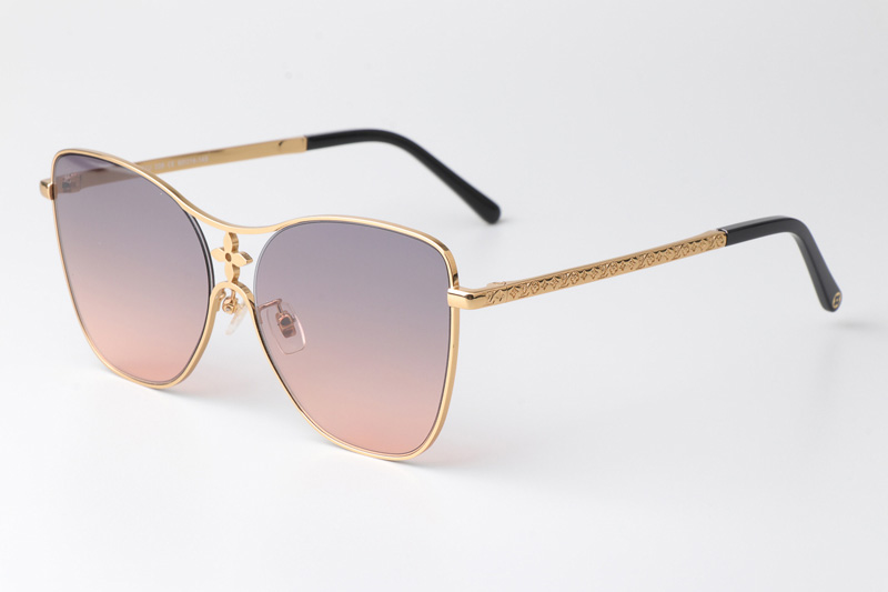 Z1871U Sunglasses Gold Gradient Purple