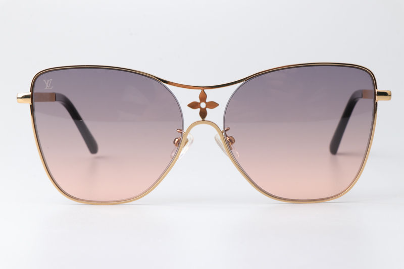 Z1871U Sunglasses Gold Gradient Purple