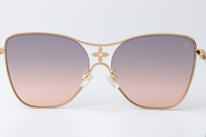 Z1871U Sunglasses Gold Gradient Purple