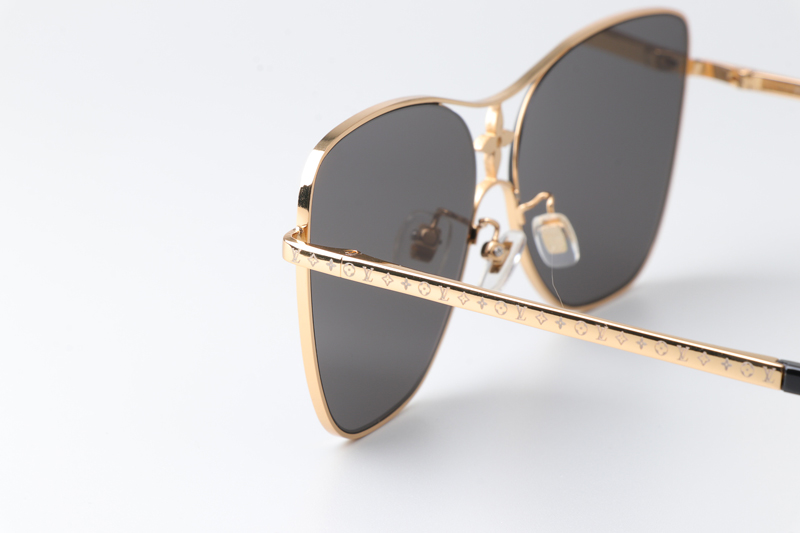 Z1871U Sunglasses Gold Gray