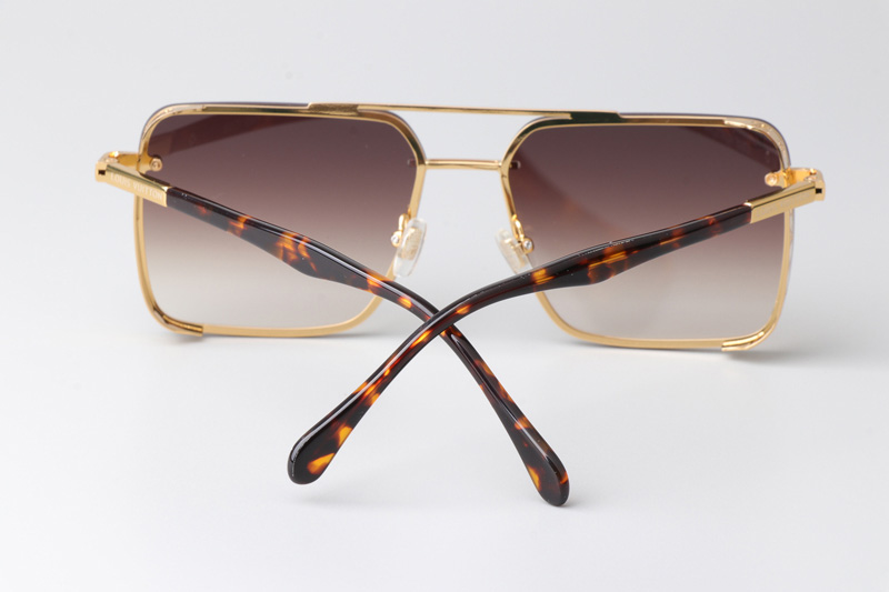 Z1912U Sunglasses Gold Gradient Brown