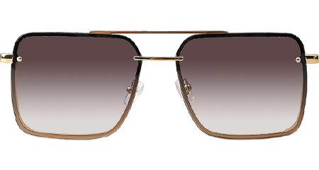 Z1912U Sunglasses Gold Gradient Brown