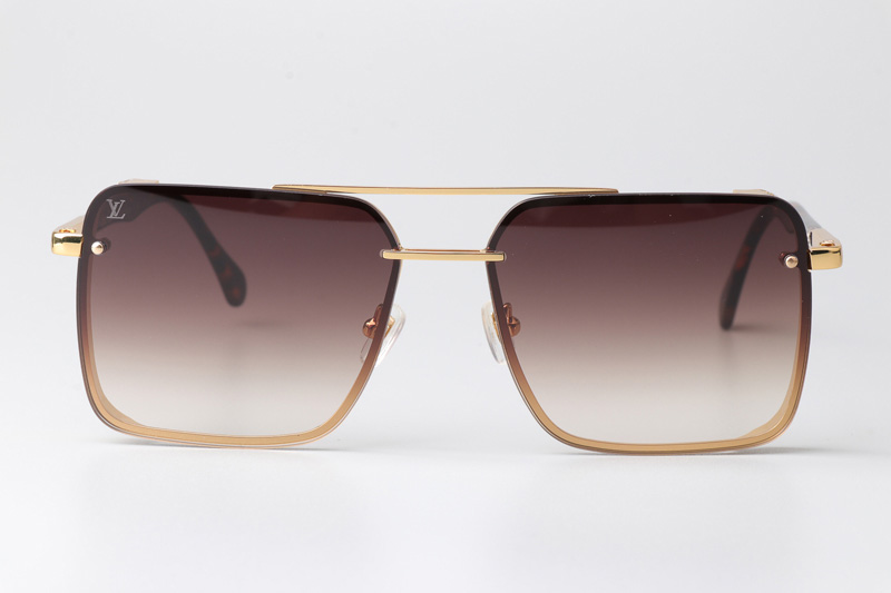 Z1912U Sunglasses Gold Gradient Brown