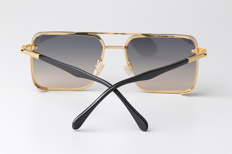 Z1912U Sunglasses Gold Gradient Gray