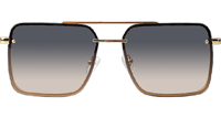 Z1912U Sunglasses Gold Gradient Gray