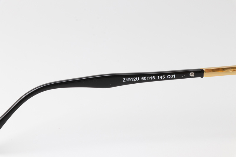 Z1912U Sunglasses Gold Gradient Gray