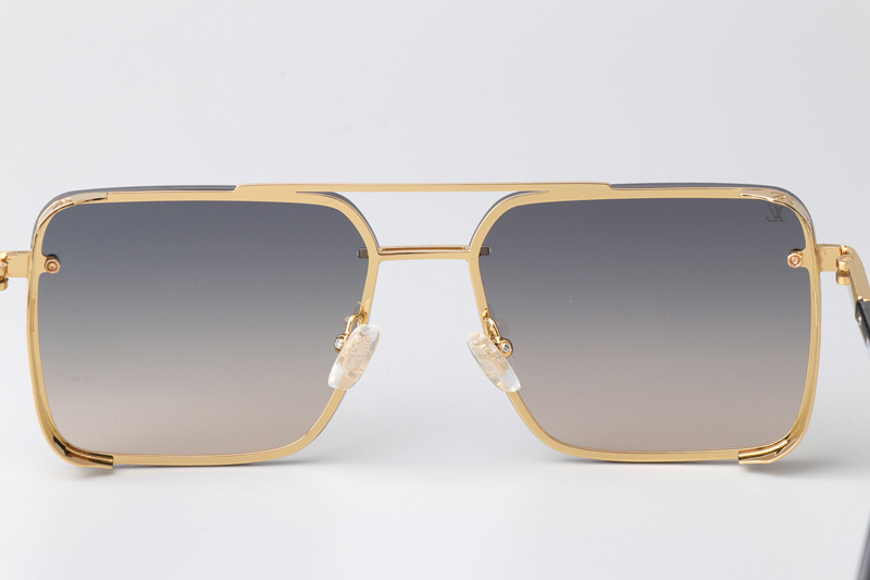 Z1912U Sunglasses Gold Gradient Gray