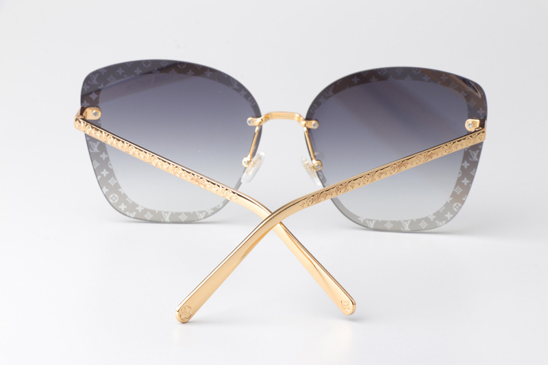 Z1930U Sunglasses Gold Gradient Gray