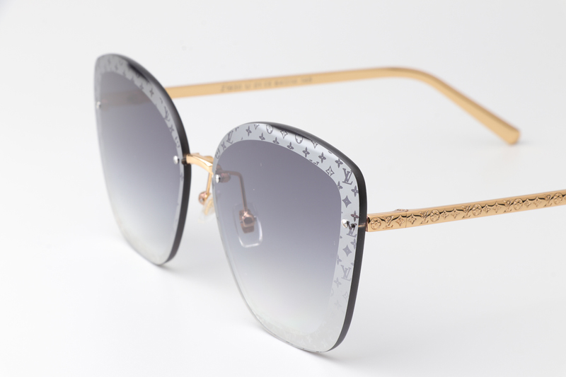 Z1930U Sunglasses Gold Gradient Gray