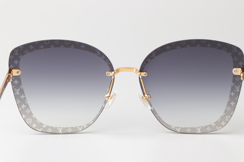 Z1930U Sunglasses Gold Gradient Gray