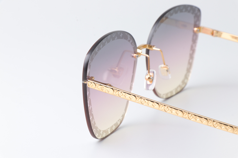 Z1930U Sunglasses Gold Gradient Pink