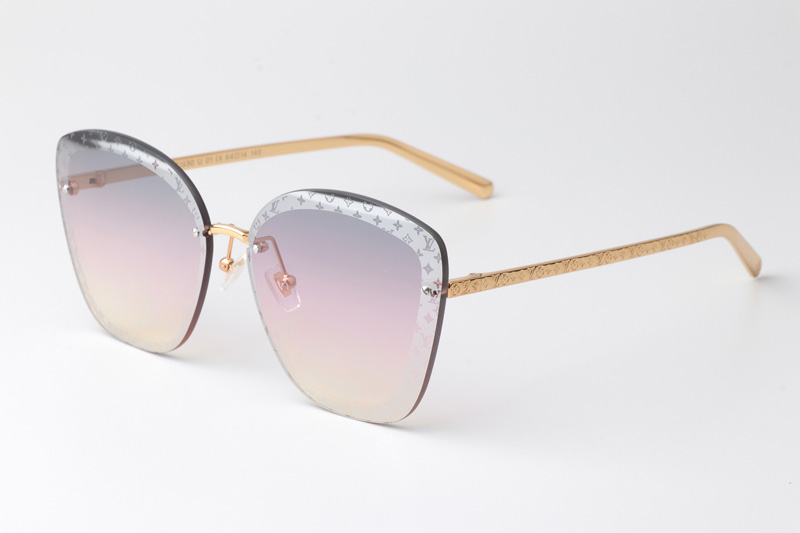 Z1930U Sunglasses Gold Gradient Pink