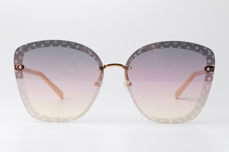 Z1930U Sunglasses Gold Gradient Pink