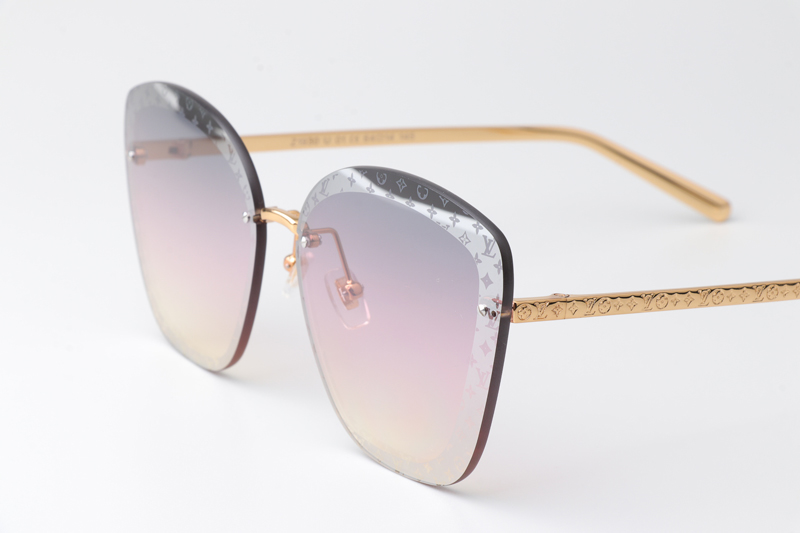 Z1930U Sunglasses Gold Gradient Pink