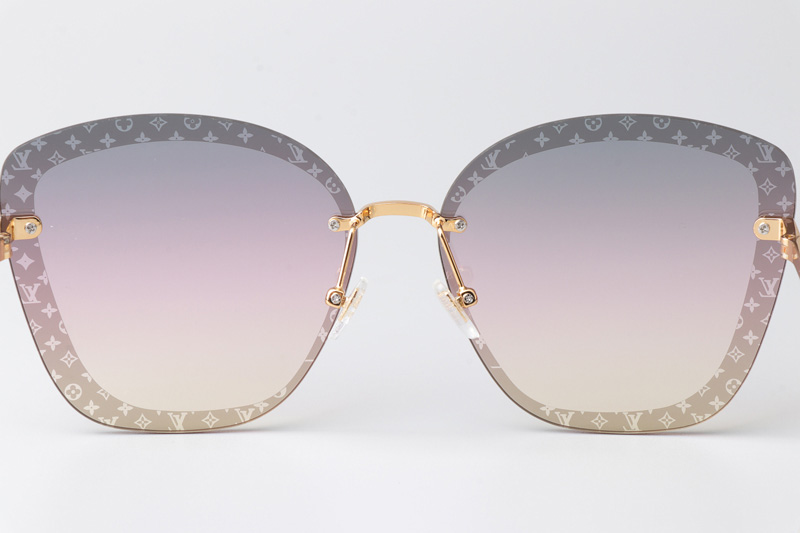 Z1930U Sunglasses Gold Gradient Pink