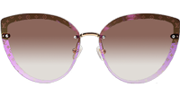 Z1944U Sunglasses Gold Gradient Brown