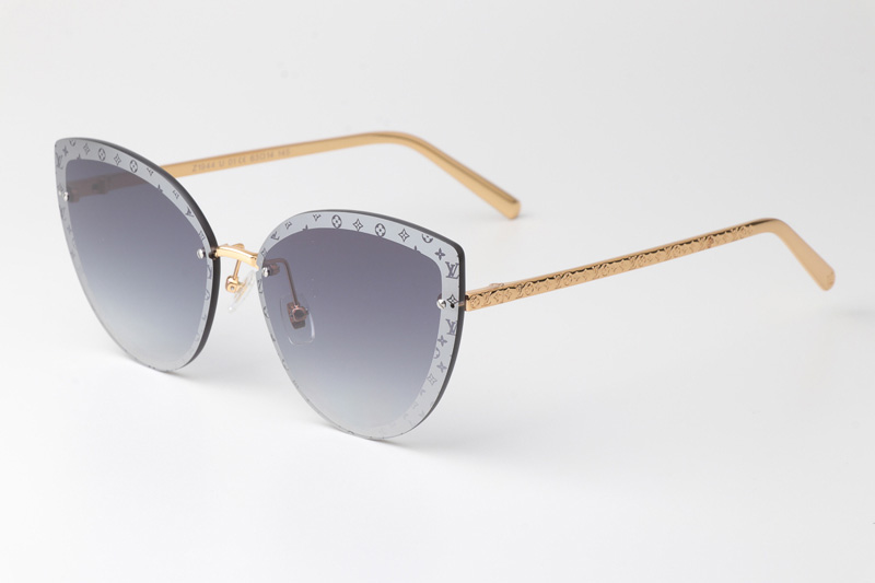 Z1944U Sunglasses Gold Gradient Gray