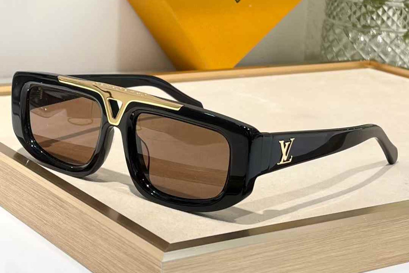 Z1950U Sunglasses Black Gold Brown
