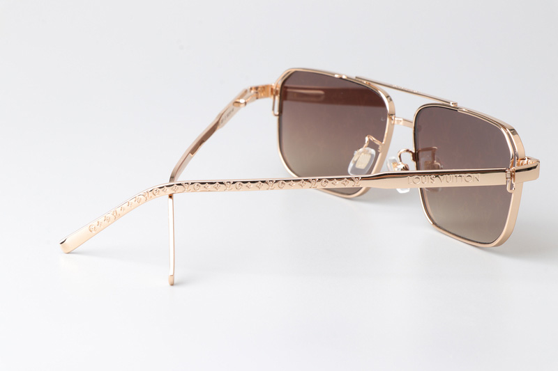 Z1976U Sunglasses Gold Gold Flash Logo