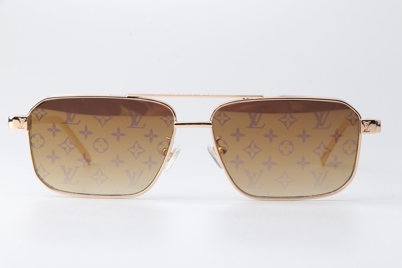 Z1976U Sunglasses Gold Gold Flash Logo