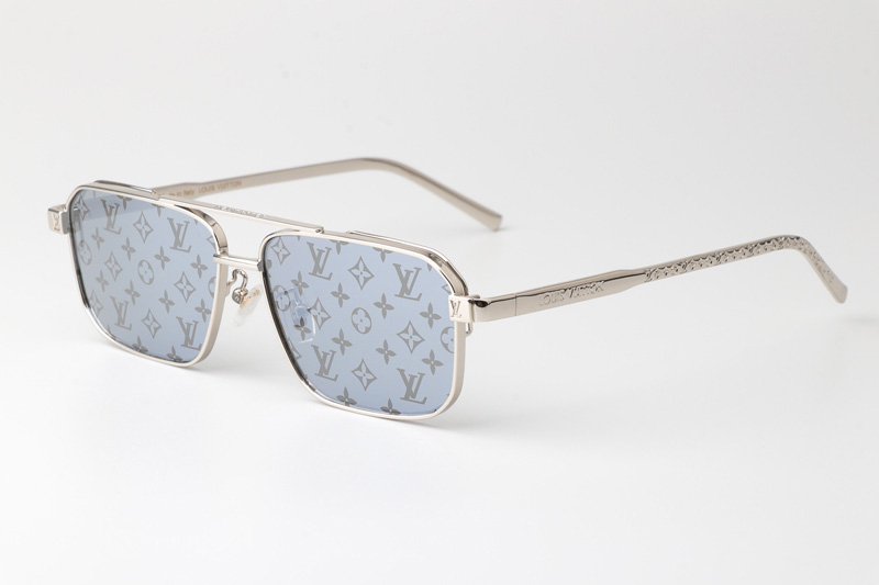 Z1976U Sunglasses Silver Silver Flash Logo