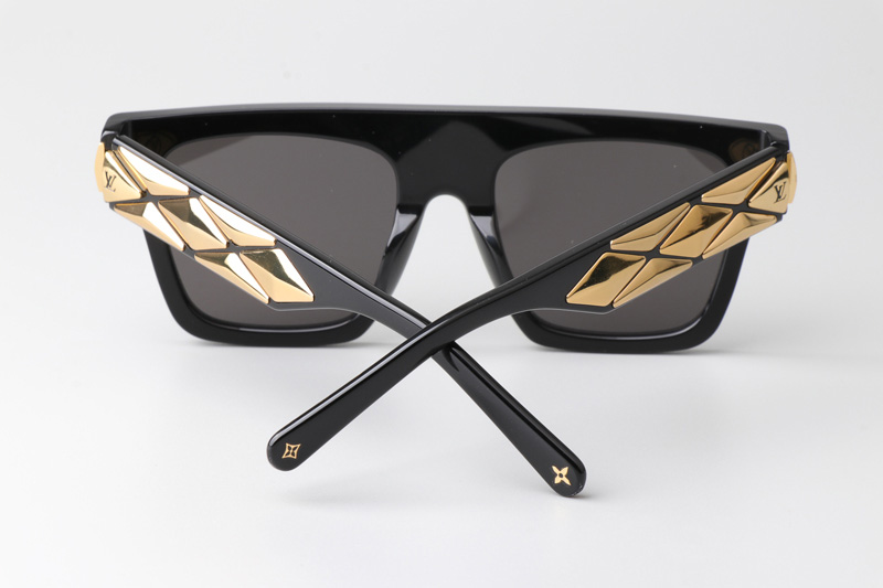 Z1986E Sunglasses Black Gold Gray