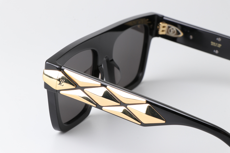 Z1986E Sunglasses Black Gold Gray