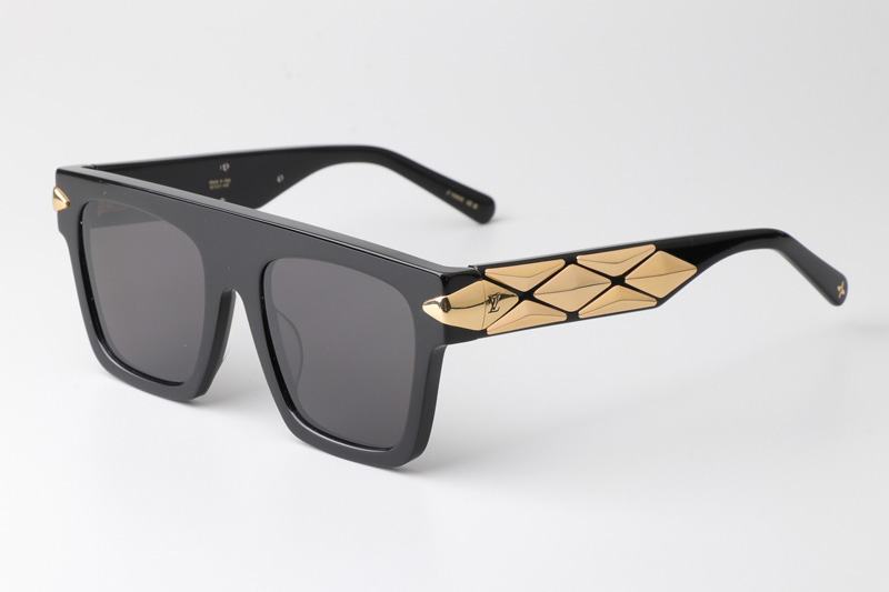 Z1986E Sunglasses Black Gold Gray