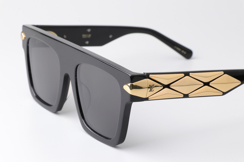 Z1986E Sunglasses Black Gold Gray