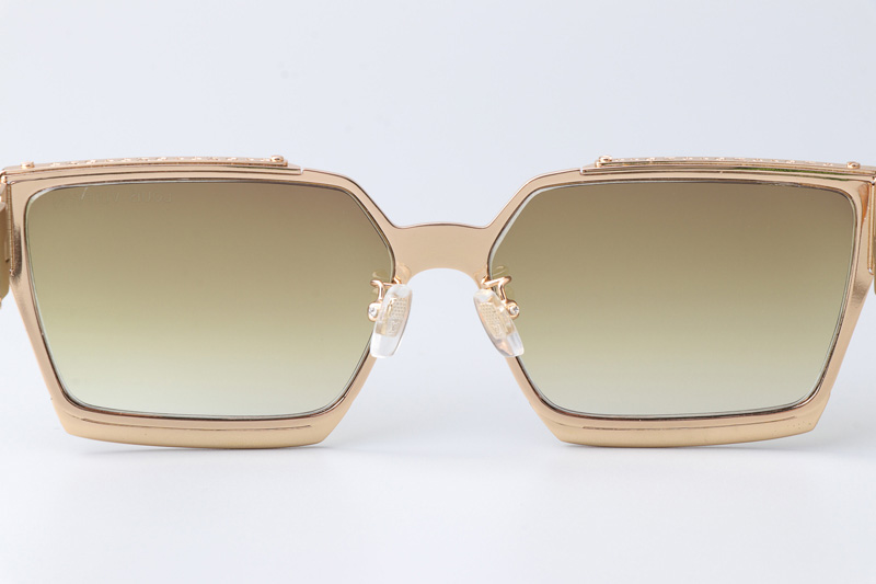 Z1992U Sunglasses Gold Gradient Brown