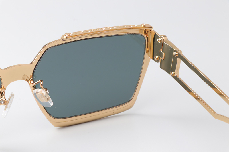 Z1992U Sunglasses Gold Green