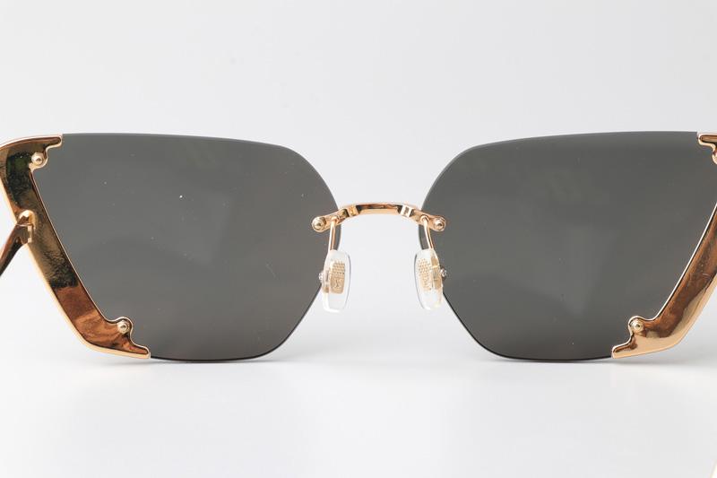 Z1993U Sunglasses Gold Gray