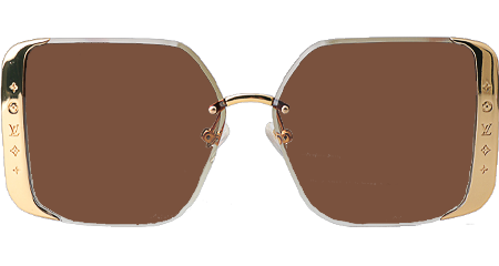 Z1994U Sunglasses Gold Brown Logo