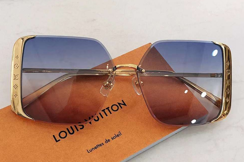 Z1994U Sunglasses Gold Gradient Blue