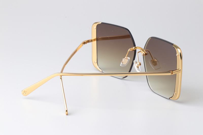 Z1994U Sunglasses Gold Gradient Brown