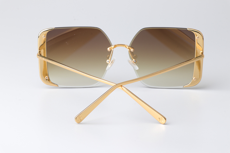 Z1994U Sunglasses Gold Gradient Brown
