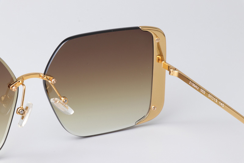 Z1994U Sunglasses Gold Gradient Brown