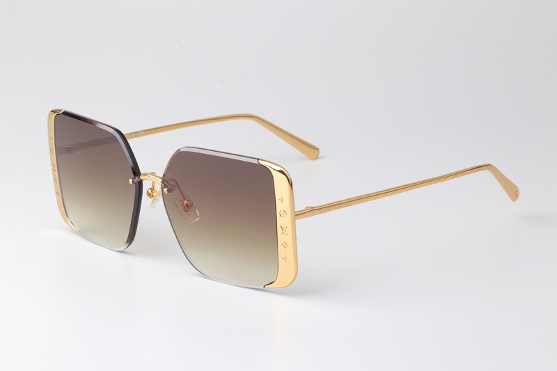 Z1994U Sunglasses Gold Gradient Brown