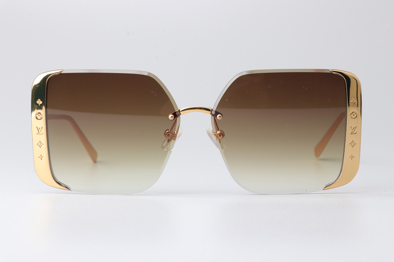 Z1994U Sunglasses Gold Gradient Brown