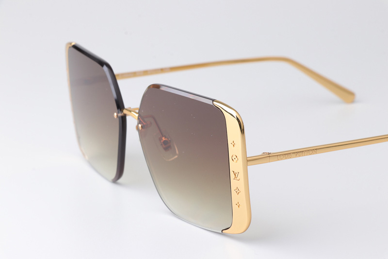 Z1994U Sunglasses Gold Gradient Brown