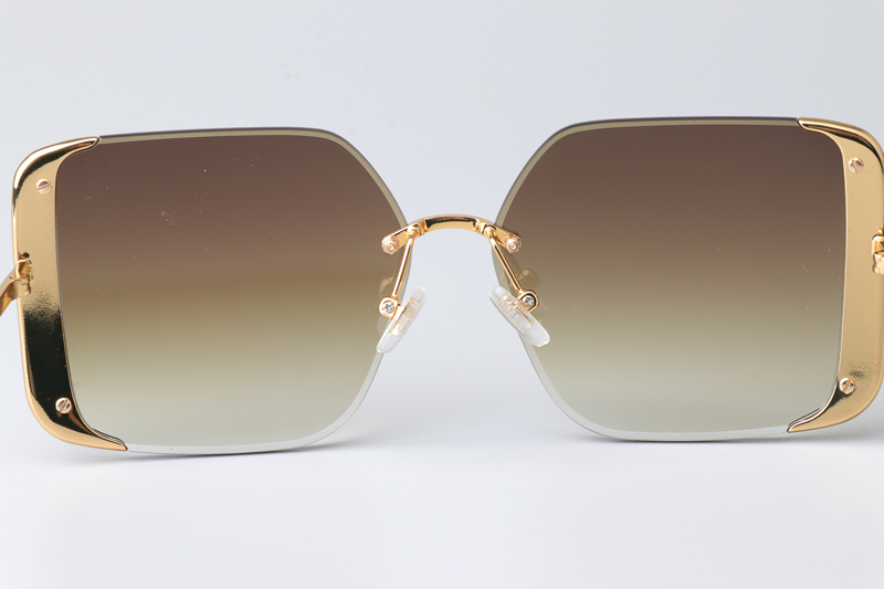 Z1994U Sunglasses Gold Gradient Brown