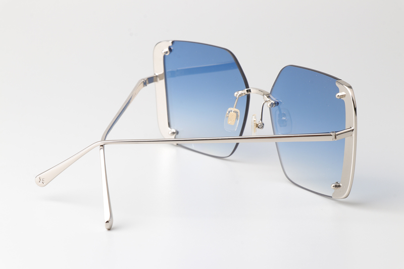 Z1994U Sunglasses Silver Gradient Blue