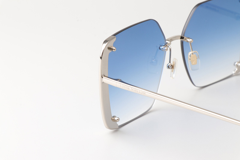 Z1994U Sunglasses Silver Gradient Blue