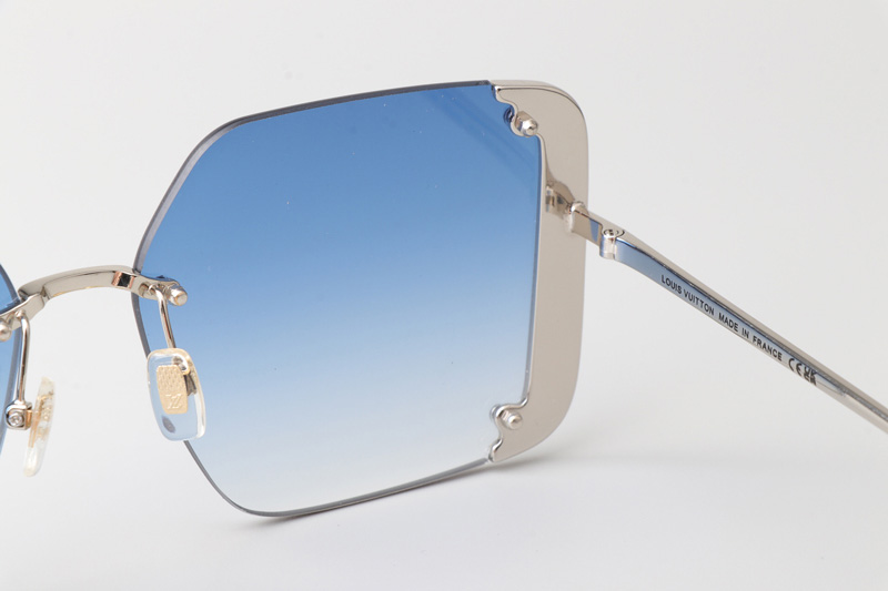 Z1994U Sunglasses Silver Gradient Blue