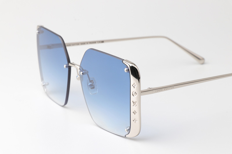 Z1994U Sunglasses Silver Gradient Blue